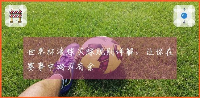 世界杯滚球买球规则详解，让你在赛事中游刃有余